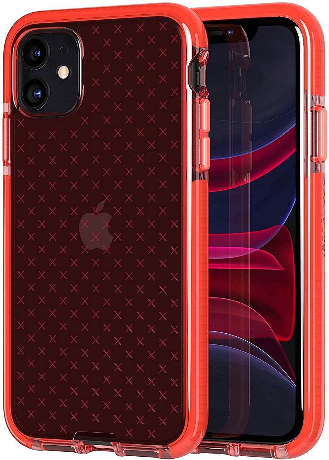 Foto 3 pulgar | Funda De Teléfono Tech21 Evo Check Para Apple Iphone 11 Coral - Venta Internacional.