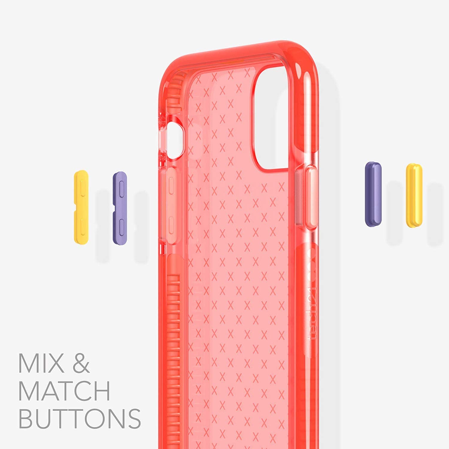 Foto 7 pulgar | Funda De Teléfono Tech21 Evo Check Para Apple Iphone 11 Coral - Venta Internacional.