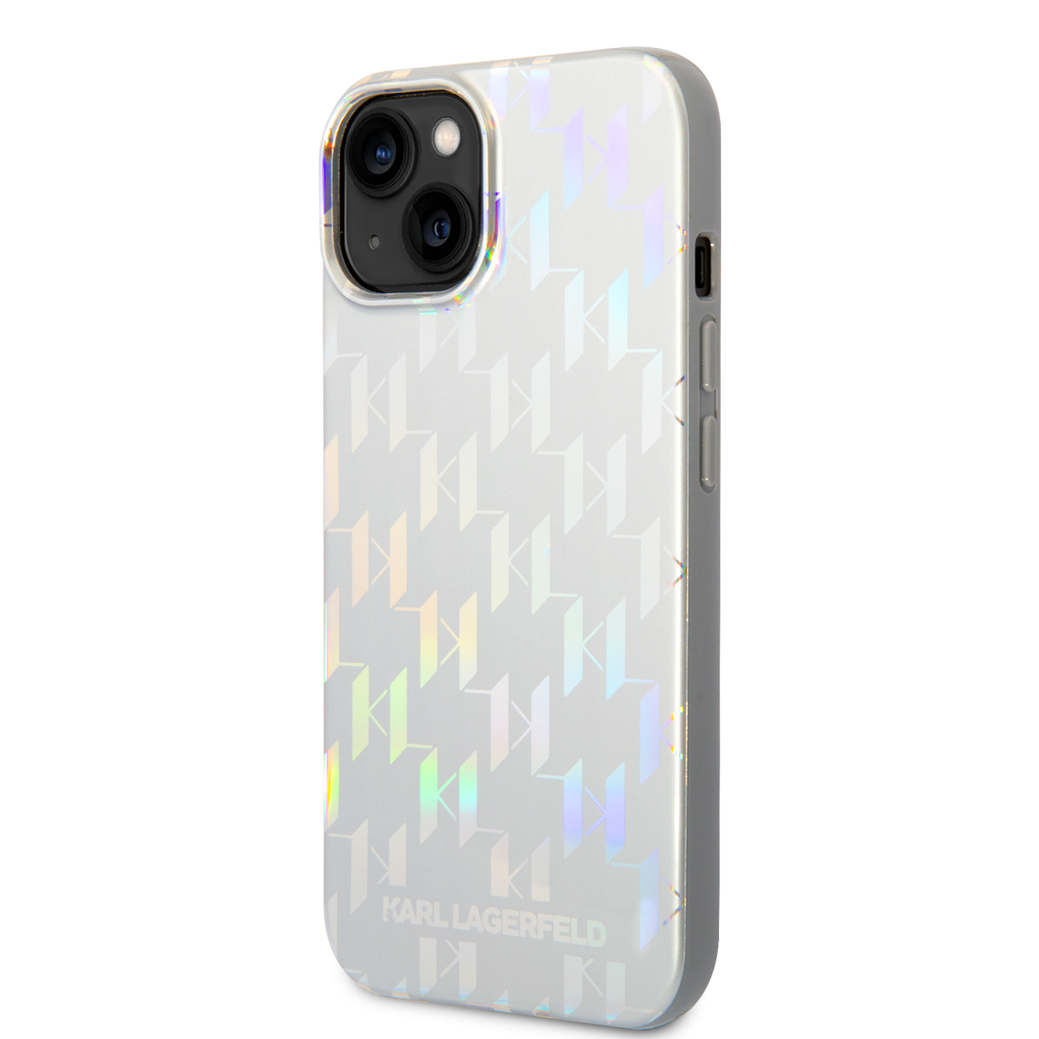 Foto 3 pulgar | Funda Original Karl Lagerfeld Monogram Para Iphone 14 - Plateado