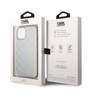 Foto 8 | Funda Original Karl Lagerfeld Monogram Para Iphone 14 - Plateado
