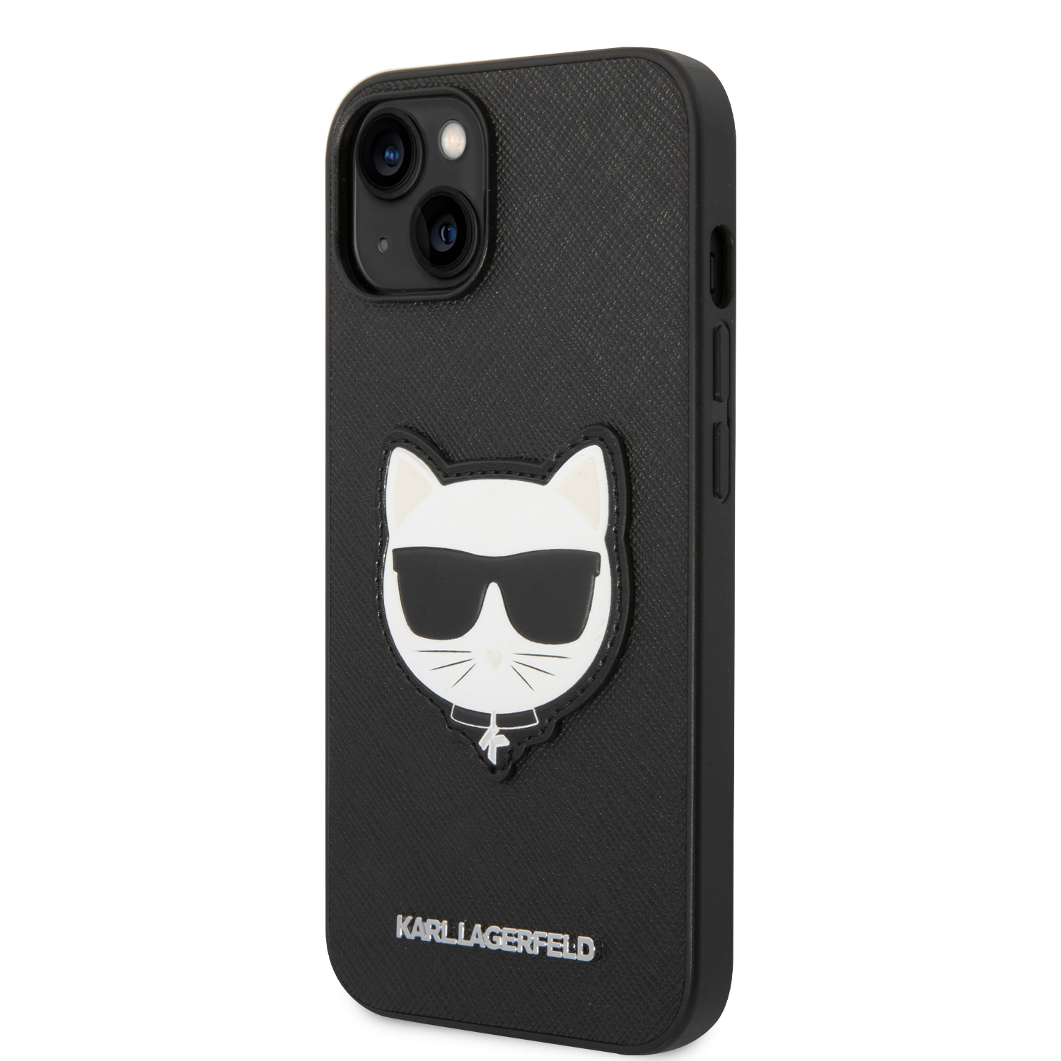 Foto 3 pulgar | Funda Original Karl Saffiano Choupette Para Iphone 14 -negra