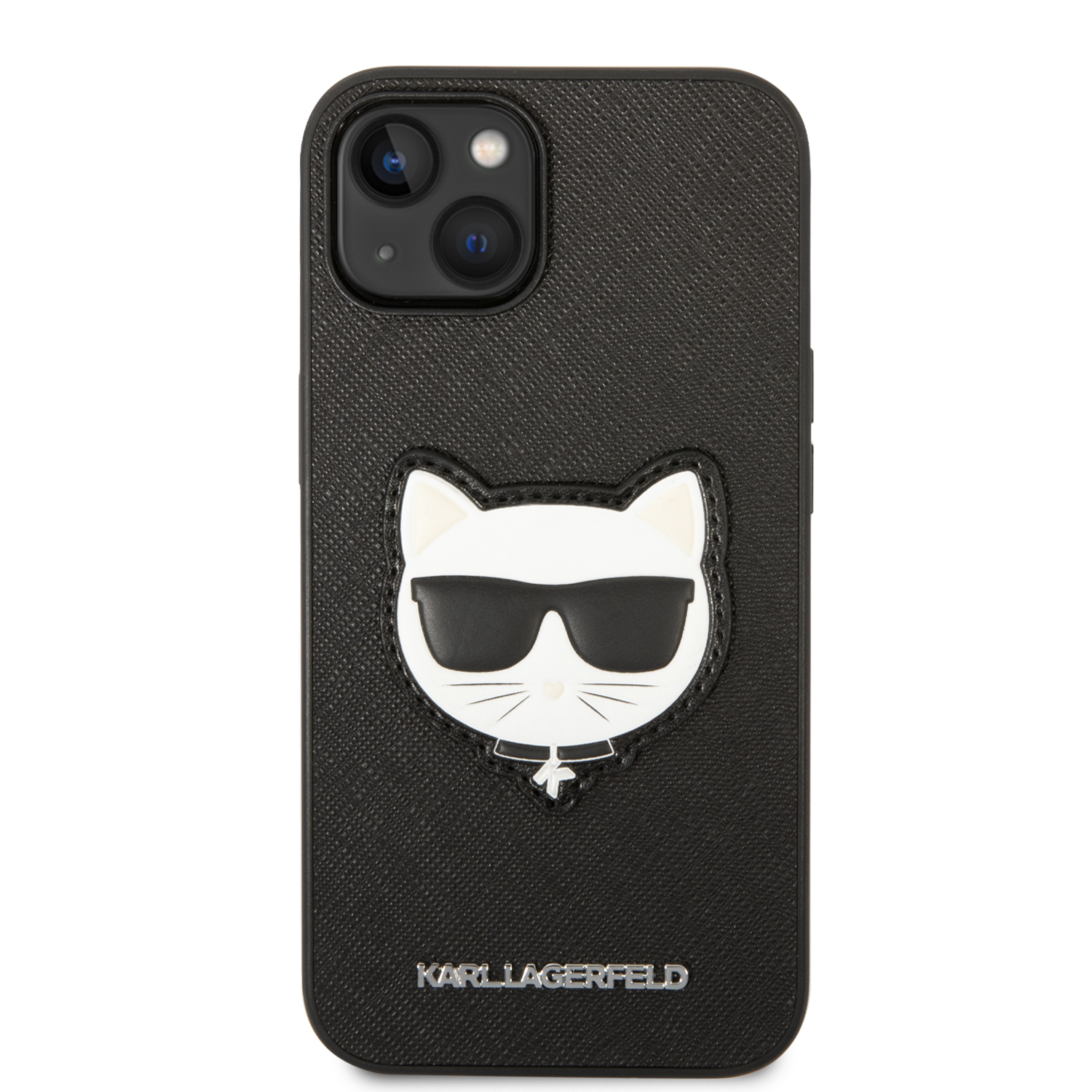 Foto 4 pulgar | Funda Original Karl Saffiano Choupette Para Iphone 14 -negra