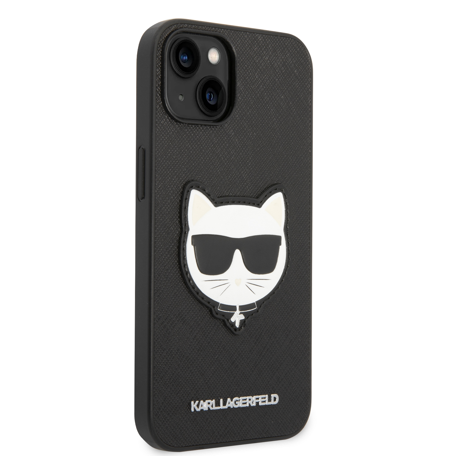 Foto 5 pulgar | Funda Original Karl Saffiano Choupette Para Iphone 14 -negra