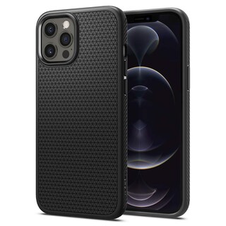 Foto 1 | Funda Spigen Liquid Air para iPhone 12 Pro Negro Mate - Venta Internacional