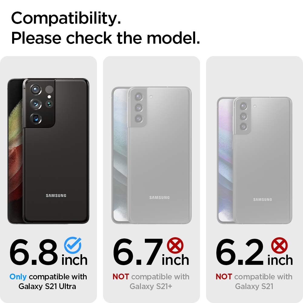 Foto 2 | Funda para Teléfono Spigen Tough Armor Galaxy S21 Ultra Gunmetal - Venta Internacional
