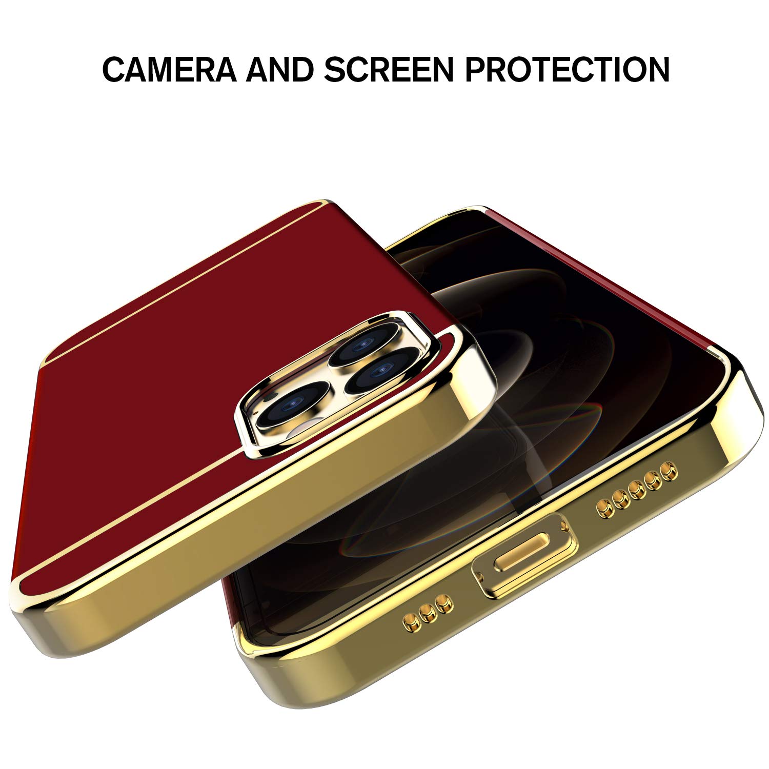 Foto 6 | Funda Rorsou 3 En 1 Ultrafino Para iPhone 12 Pro Max - Venta Internacional