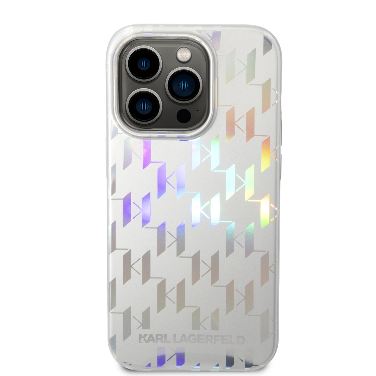 Foto 4 pulgar | Funda Original Karl Lagerfeld Mono Para Iphone 14 Pro -plata