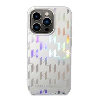 Foto 3 | Funda Original Karl Lagerfeld Mono Para Iphone 14 Pro -plata