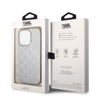 Foto 8 | Funda Original Karl Lagerfeld Mono Para Iphone 14 Pro -plata