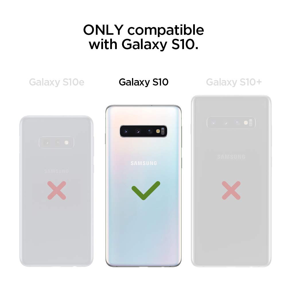 Foto 3 pulgar | Funda Spigen Rugged Armor para Samsung Galaxy S10 Negro Mate - Venta Internacional