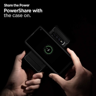 Foto 5 | Funda Spigen Rugged Armor para Samsung Galaxy S10 Negro Mate - Venta Internacional