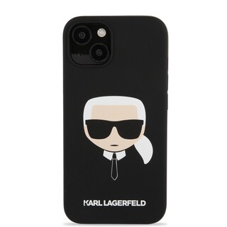 Foto 3 | Funda Original Karl Lagerfeld Silicón Cara Para Iphone 13- Negro