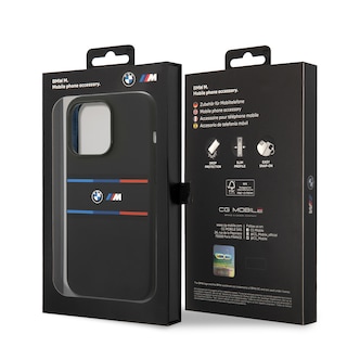 Foto 8 | Funda Original Bmw Silicón Líneas Para Iphone 15 Pro - Negro