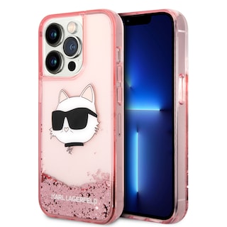 Foto 1 | Funda Original Karl Lagerfeld Glitter Para Iphone 15 Pro Rosa