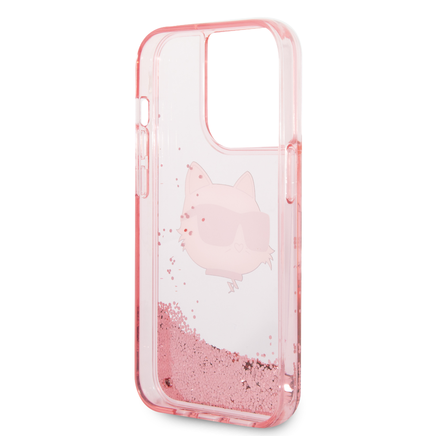 Foto 8 pulgar | Funda Original Karl Lagerfeld Glitter Para Iphone 15 Pro Rosa