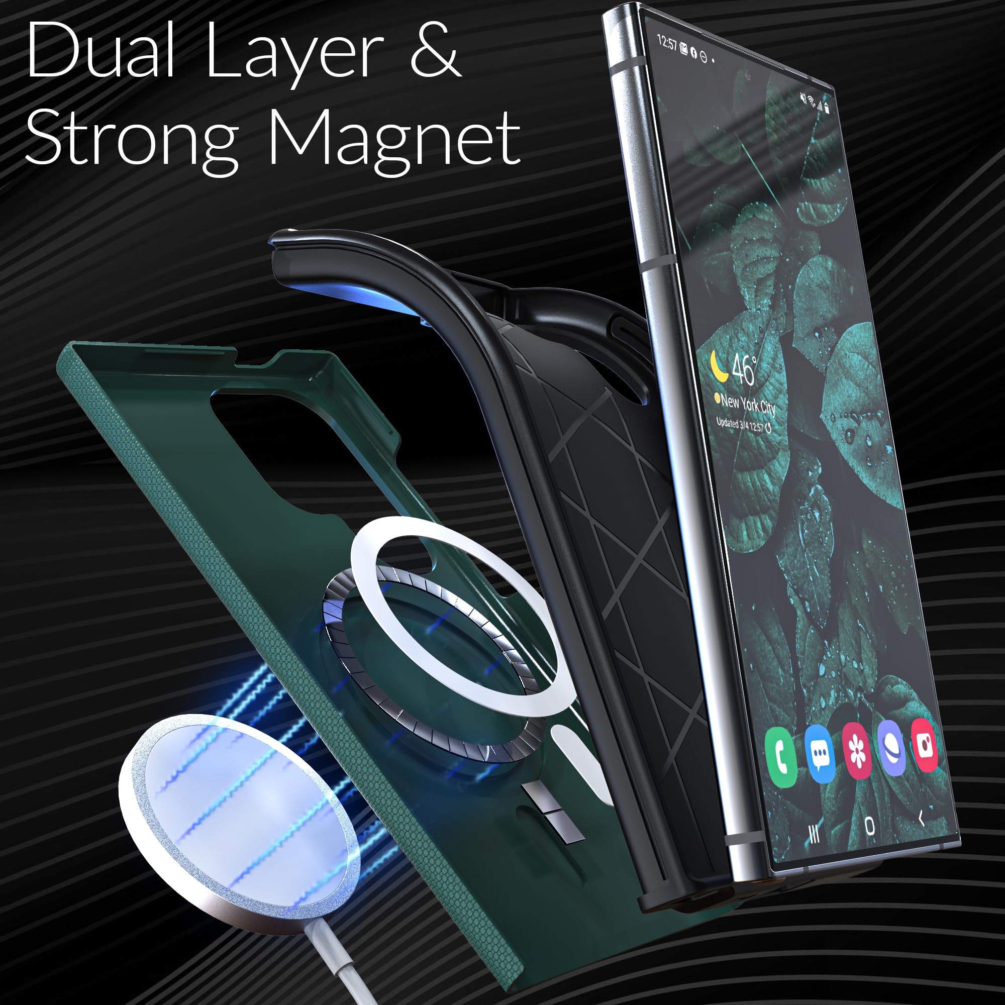 Foto 5 pulgar | Funda De Teléfono Crave Dual Guard Para Samsung Galaxy S24 Ultra - Venta Internacional.