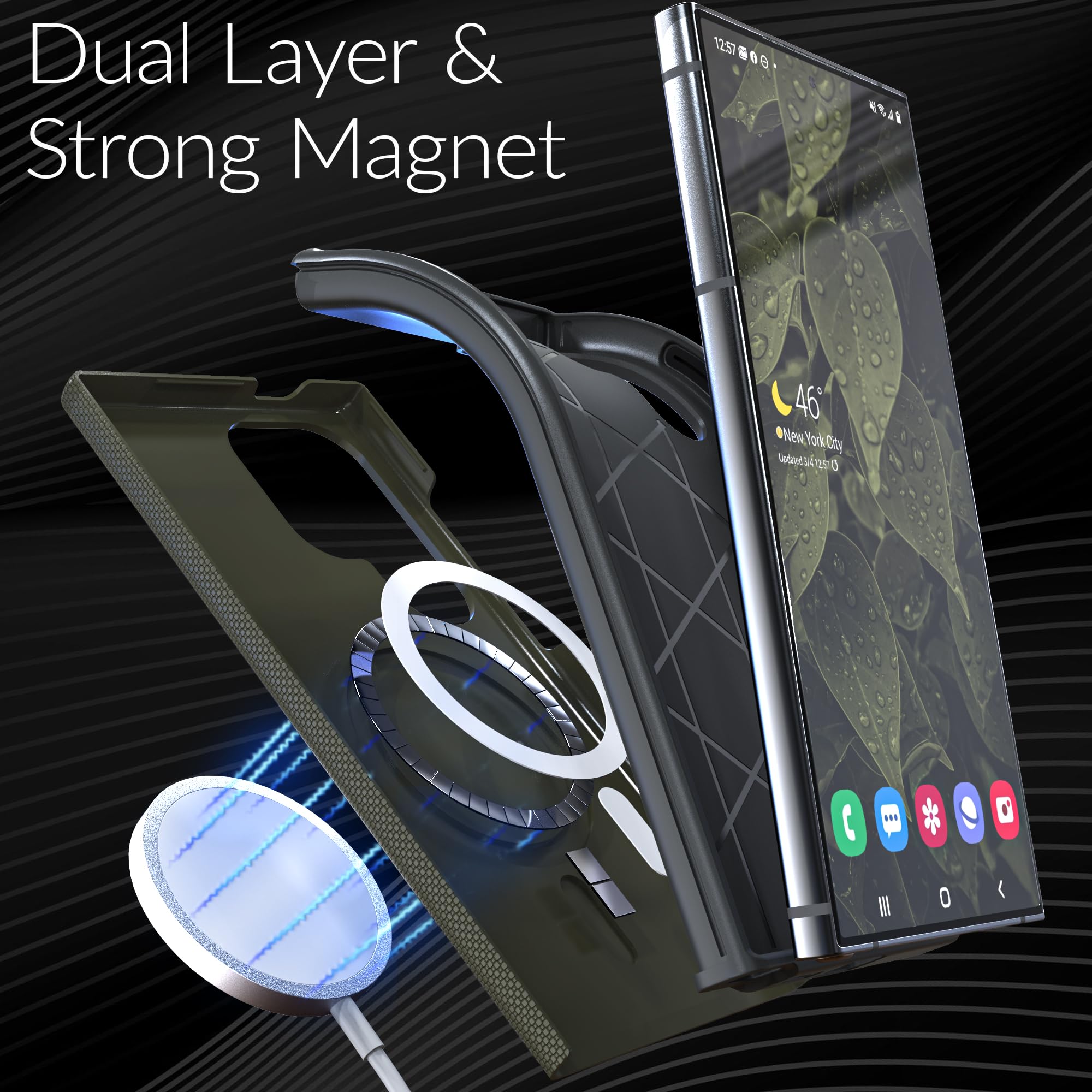 Foto 5 pulgar | Funda De Teléfono Crave Dual Guard Para Samsung Galaxy S24 Ultra - Venta Internacional.