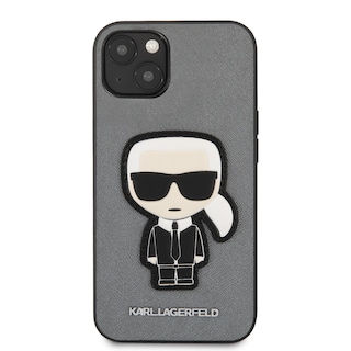 Foto 3 | Funda Original Karl Lagerfeld Parche Para Iphone 13 - Plata