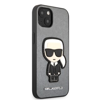 Foto 4 | Funda Original Karl Lagerfeld Parche Para Iphone 13 - Plata