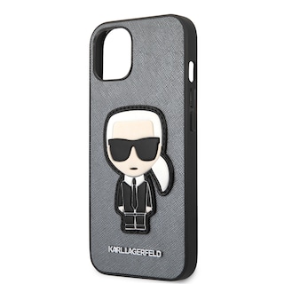 Foto 6 | Funda Original Karl Lagerfeld Parche Para Iphone 13 - Plata