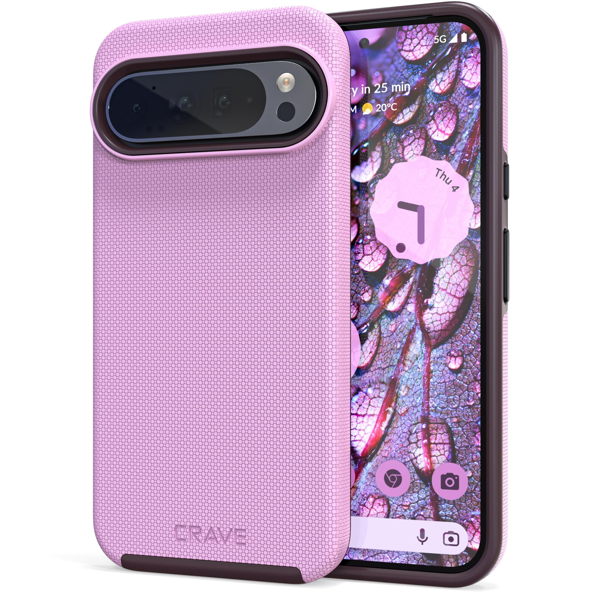 Foto 1 | Funda De Teléfono Crave Dual Guard Para Google Pixel 9 Pro Xl - Lila - Venta Internacional.