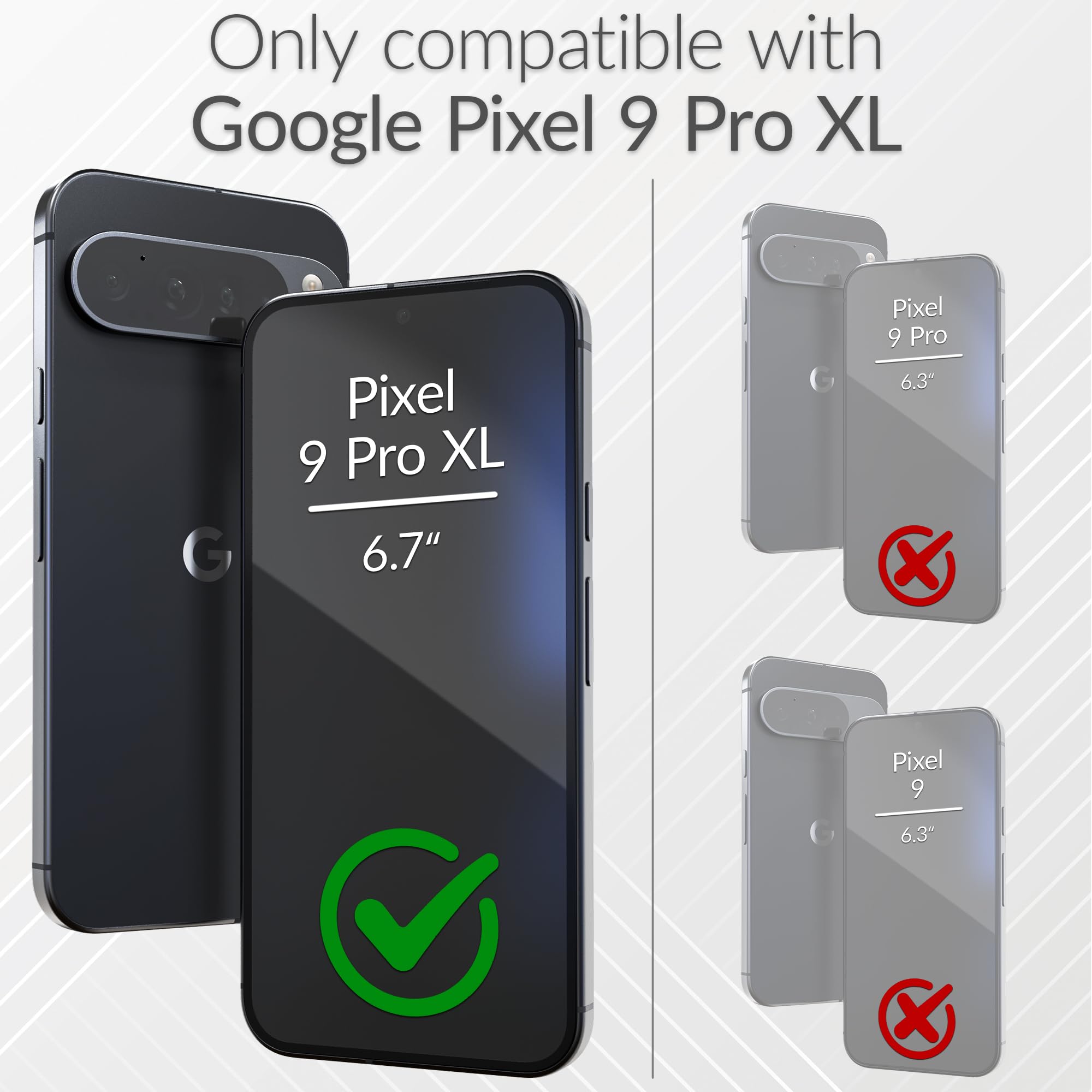 Foto 3 pulgar | Funda De Teléfono Crave Dual Guard Para Google Pixel 9 Pro Xl - Lila - Venta Internacional.