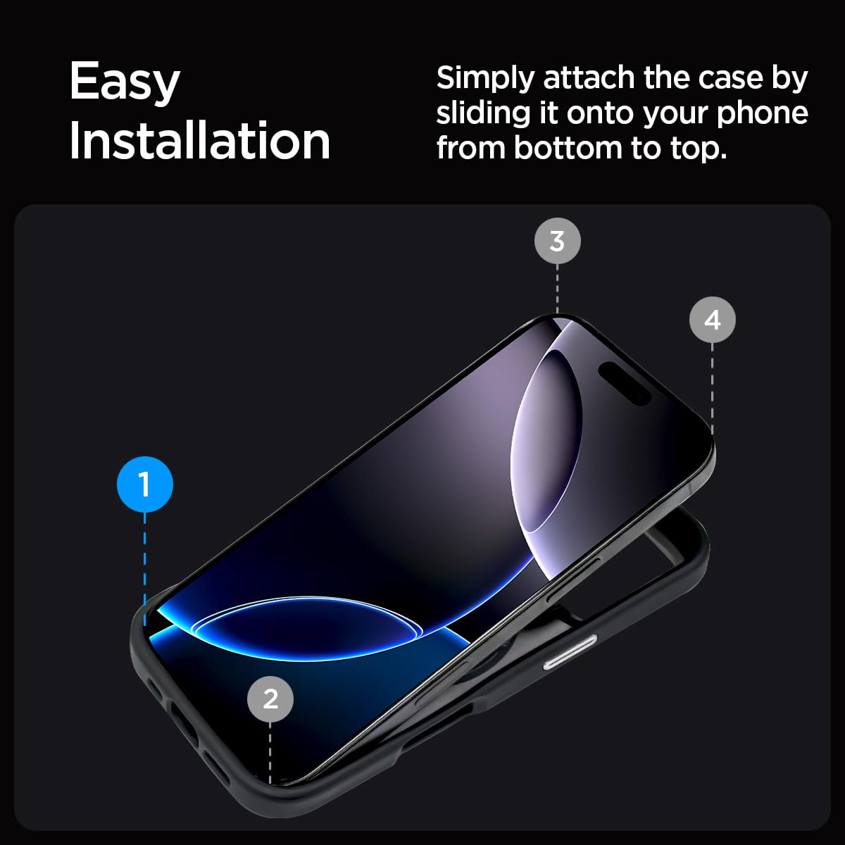 Foto 4 pulgar | Funda Spigen Enzo Aramid Para Iphone 16 Pro Max Con Magsafe, Color Negro - Venta Internacional.