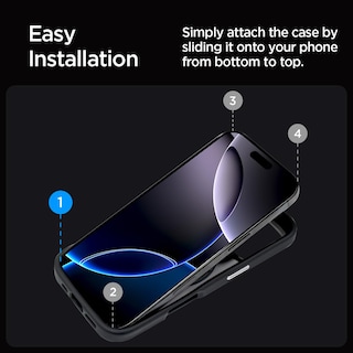 Foto 3 | Funda Spigen Enzo Aramid Para Iphone 16 Pro Max Con Magsafe, Color Negro - Venta Internacional.