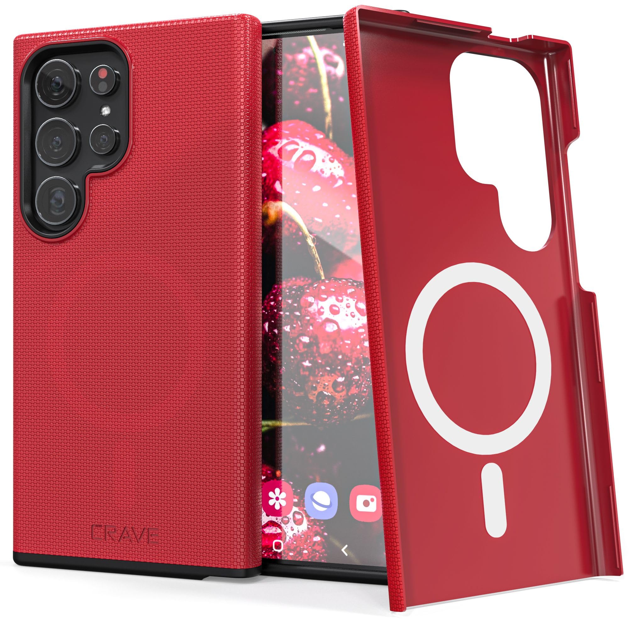 Foto 2 pulgar | Funda De Teléfono Crave Dual Guard Para Samsung Galaxy S24 Ultra Red - Venta Internacional.
