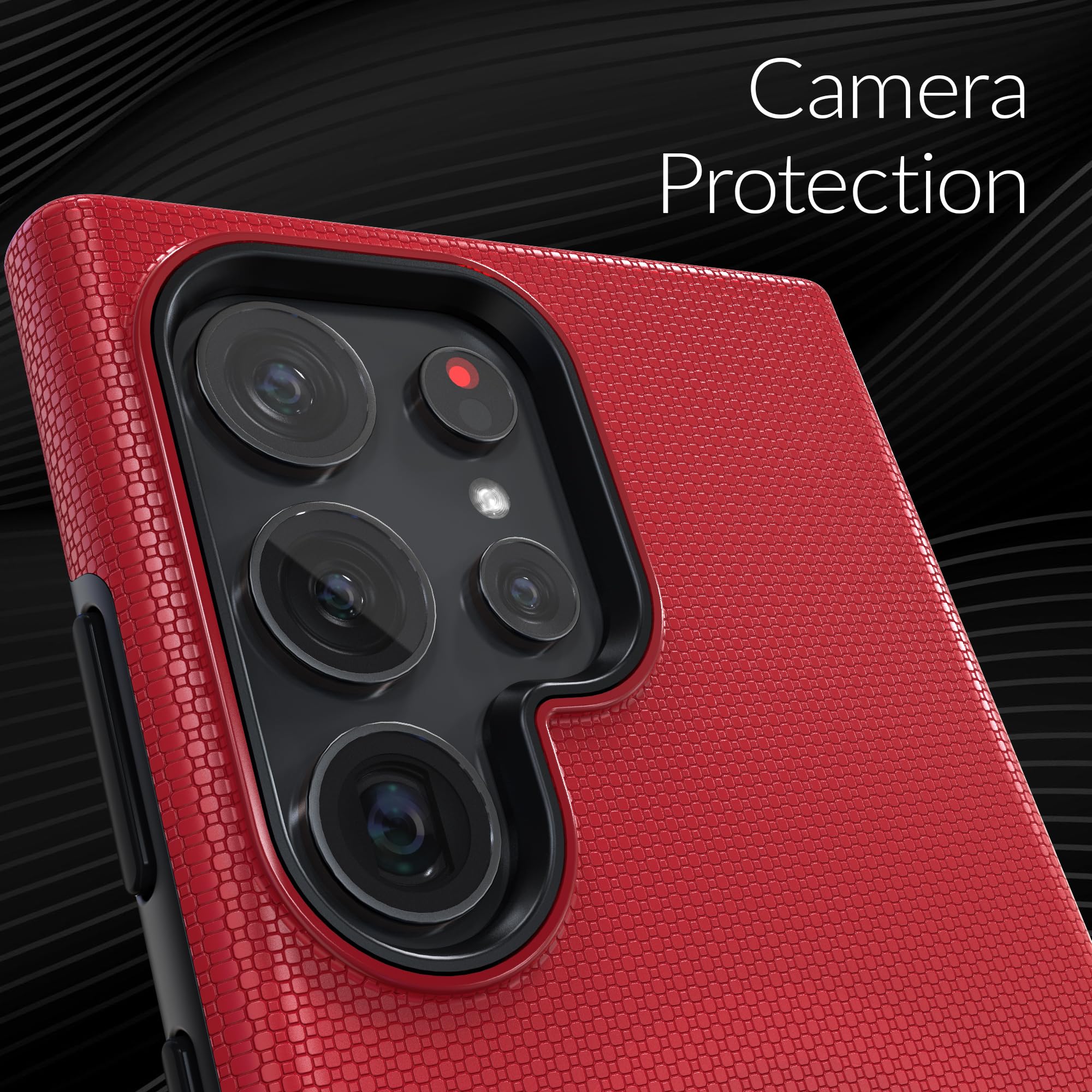Foto 4 pulgar | Funda De Teléfono Crave Dual Guard Para Samsung Galaxy S24 Ultra Red - Venta Internacional.