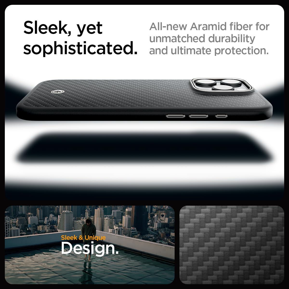 Foto 5 pulgar | Funda Spigen Enzo Aramid Para Iphone 16 Pro De Grado Militar - Venta Internacional.