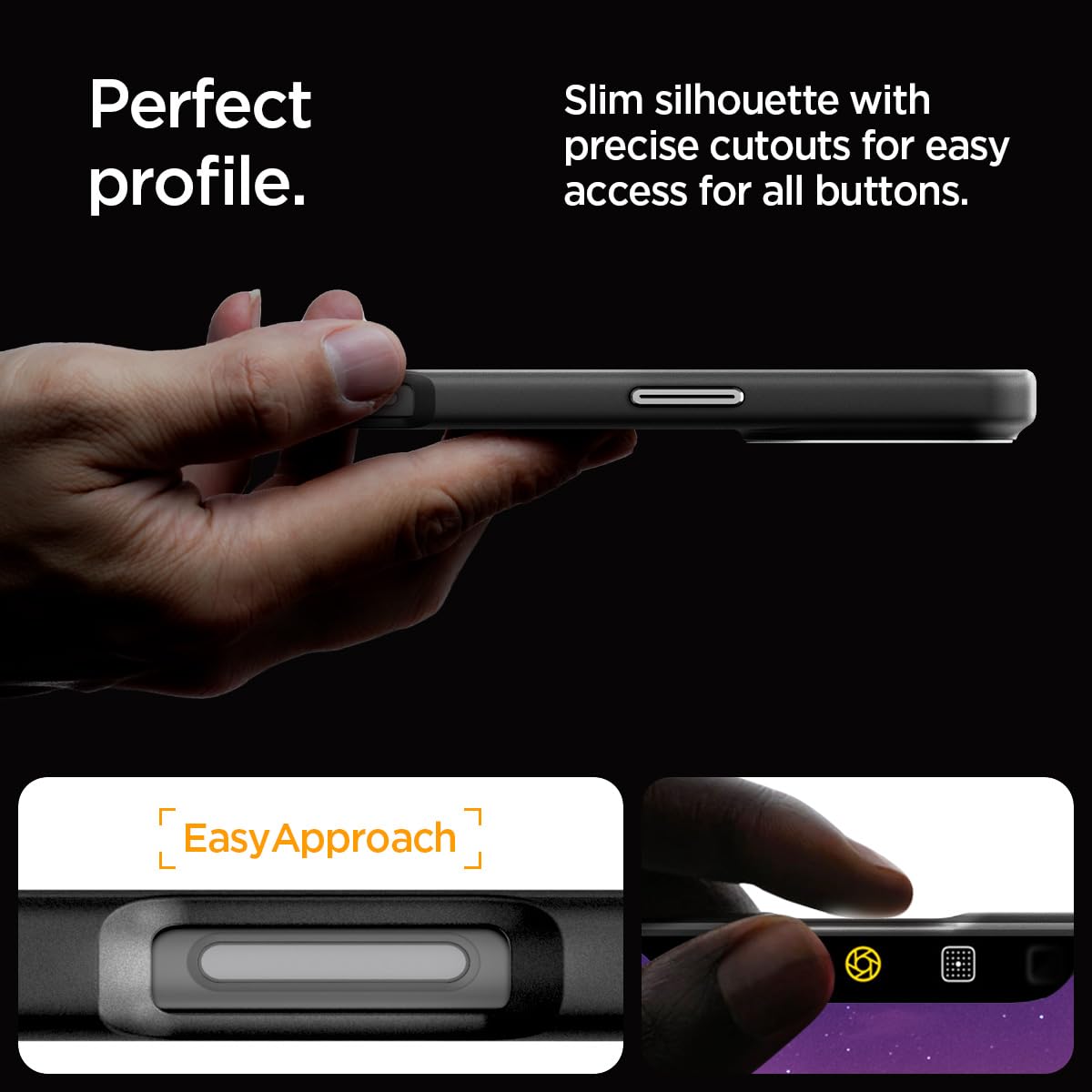 Foto 8 pulgar | Funda De Teléfono Spigen Enzo Aramid Para Iphone 16 Pro - Negro Plateado - Venta Internacional.