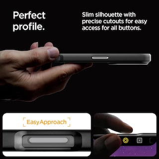 Foto 7 | Funda De Teléfono Spigen Enzo Aramid Para Iphone 16 Pro - Negro Plateado - Venta Internacional.