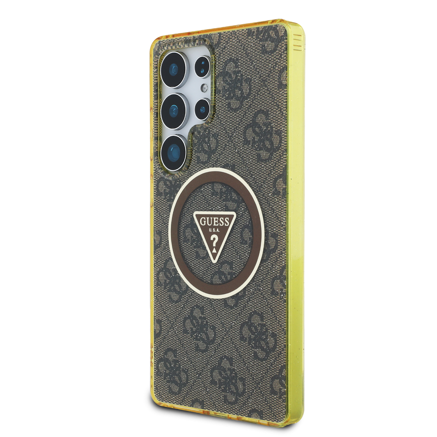 Foto 2 | Funda Original Guess 4g Logo Triángulo S25 Ultra - Café