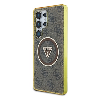 Foto 2 | Funda Original Guess 4g Logo Triángulo S25 Ultra - Café