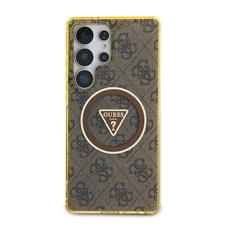 Foto 3 | Funda Original Guess 4g Logo Triángulo S25 Ultra - Café