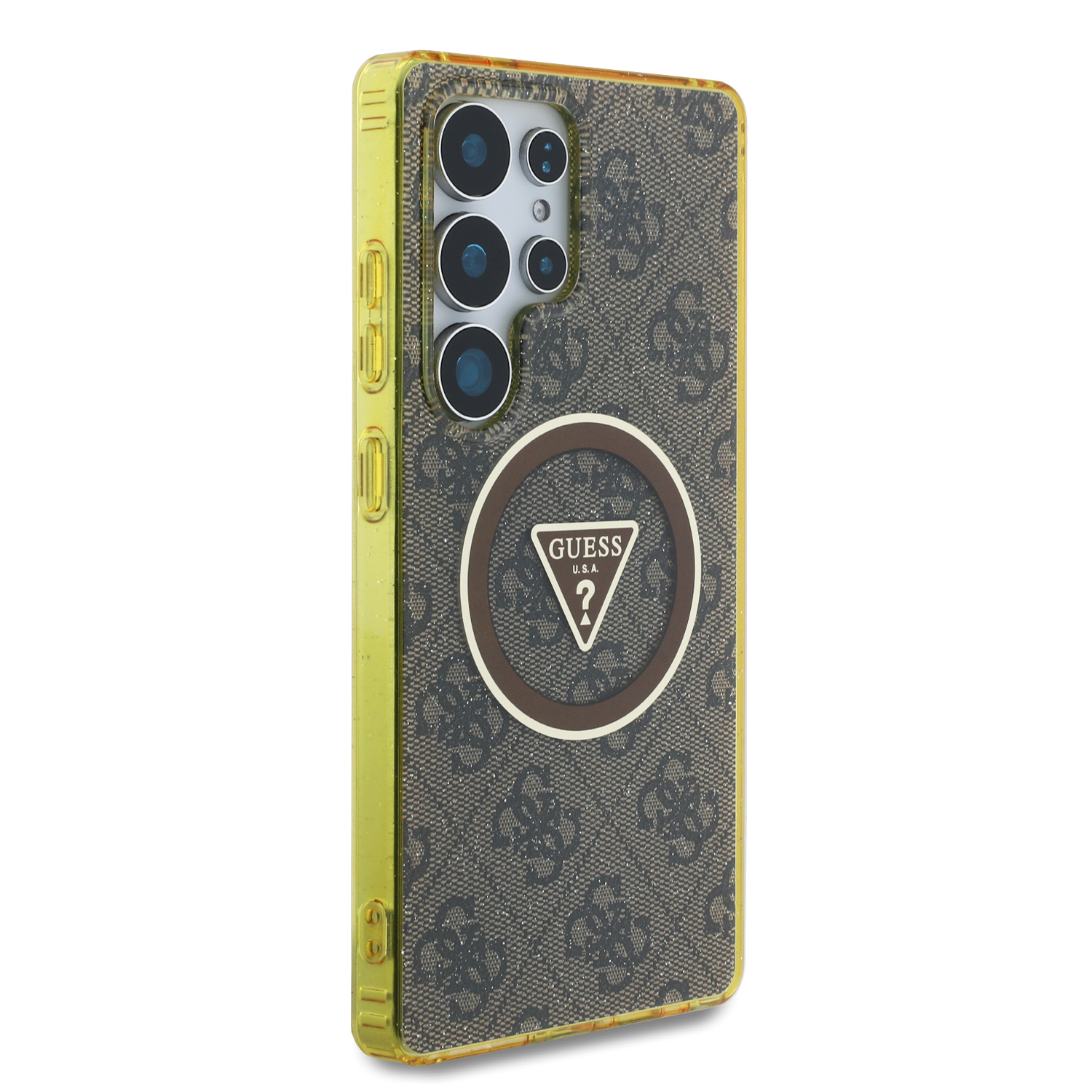 Foto 4 | Funda Original Guess 4g Logo Triángulo S25 Ultra - Café