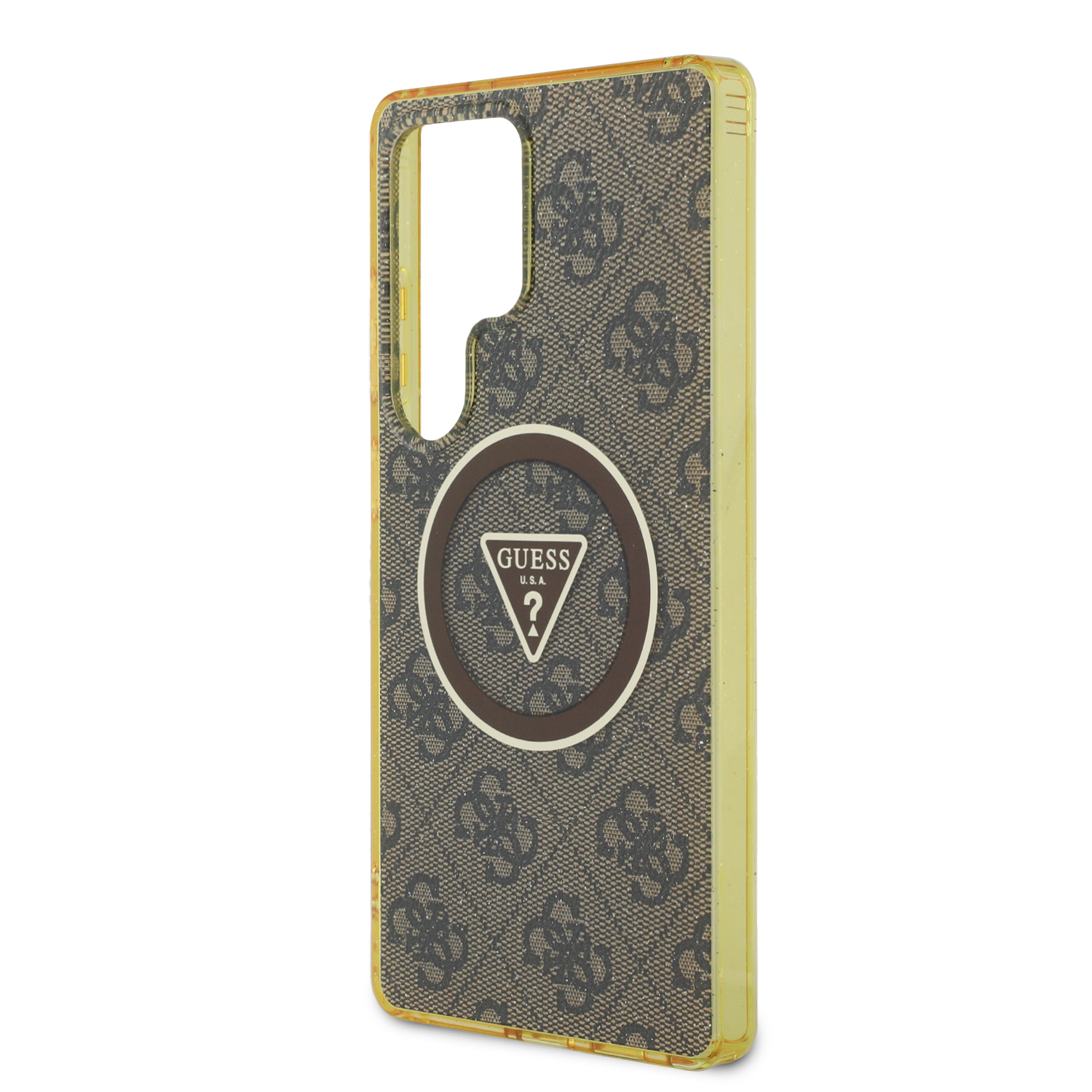 Foto 6 | Funda Original Guess 4g Logo Triángulo S25 Ultra - Café