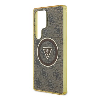 Foto 6 | Funda Original Guess 4g Logo Triángulo S25 Ultra - Café
