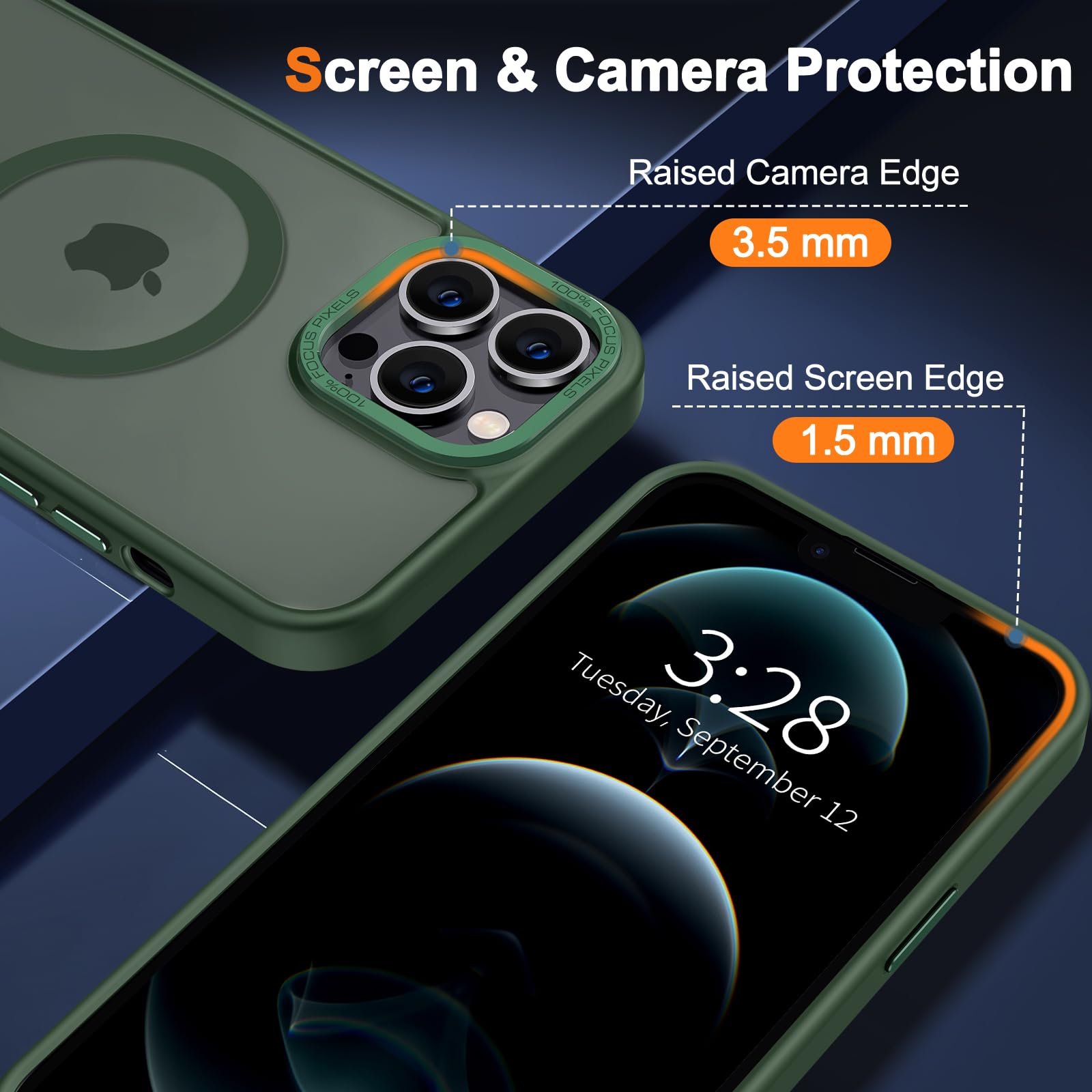 Foto 6 pulgar | Funda para Teléfono Hython Magnetic Translúcida Mate para Iphone 12 Pro 6.1" - Venta Internacional