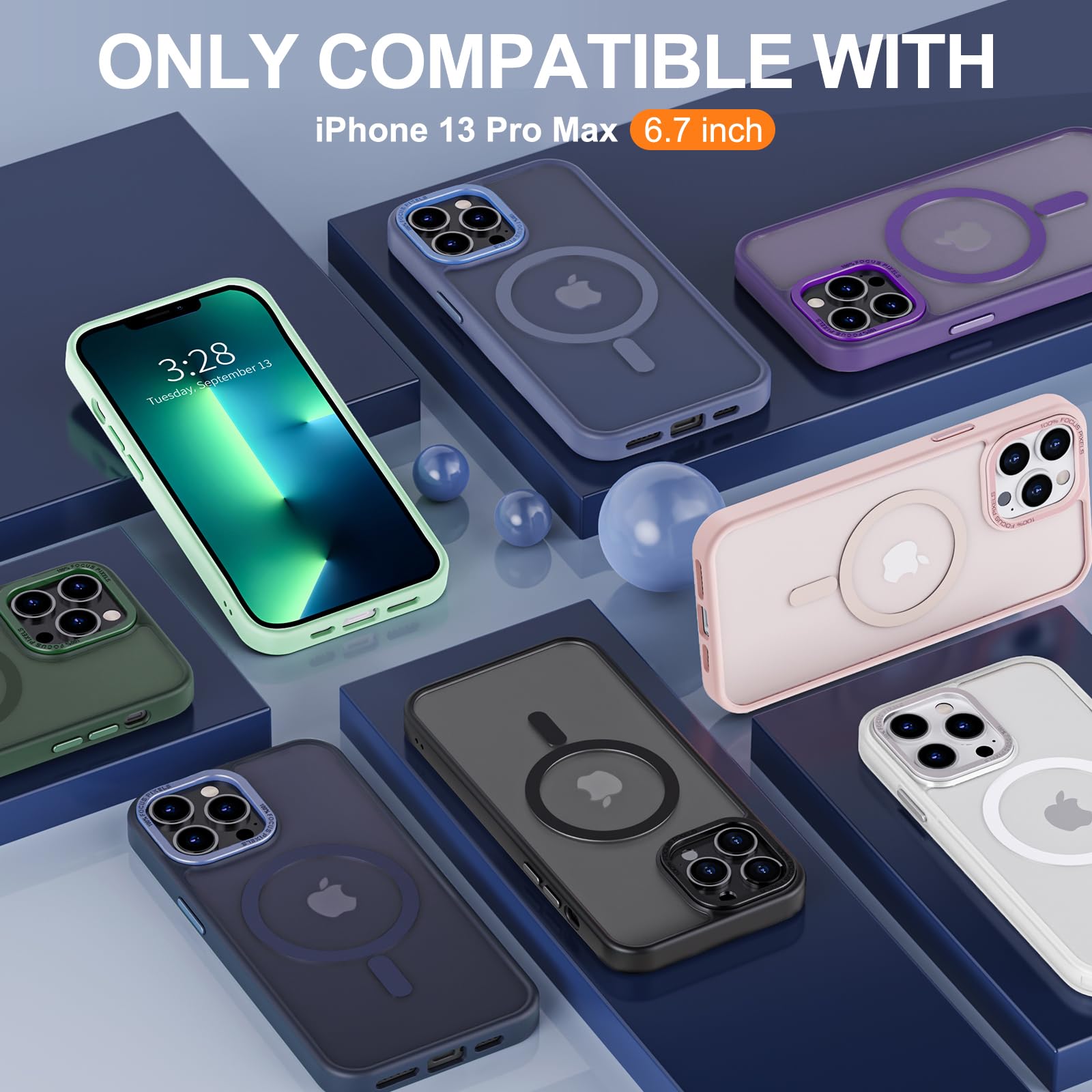 Foto 3 pulgar | Funda para Iphone 13 Pro Max Hython 6.7" con Magsafe Rosa - Venta Internacional