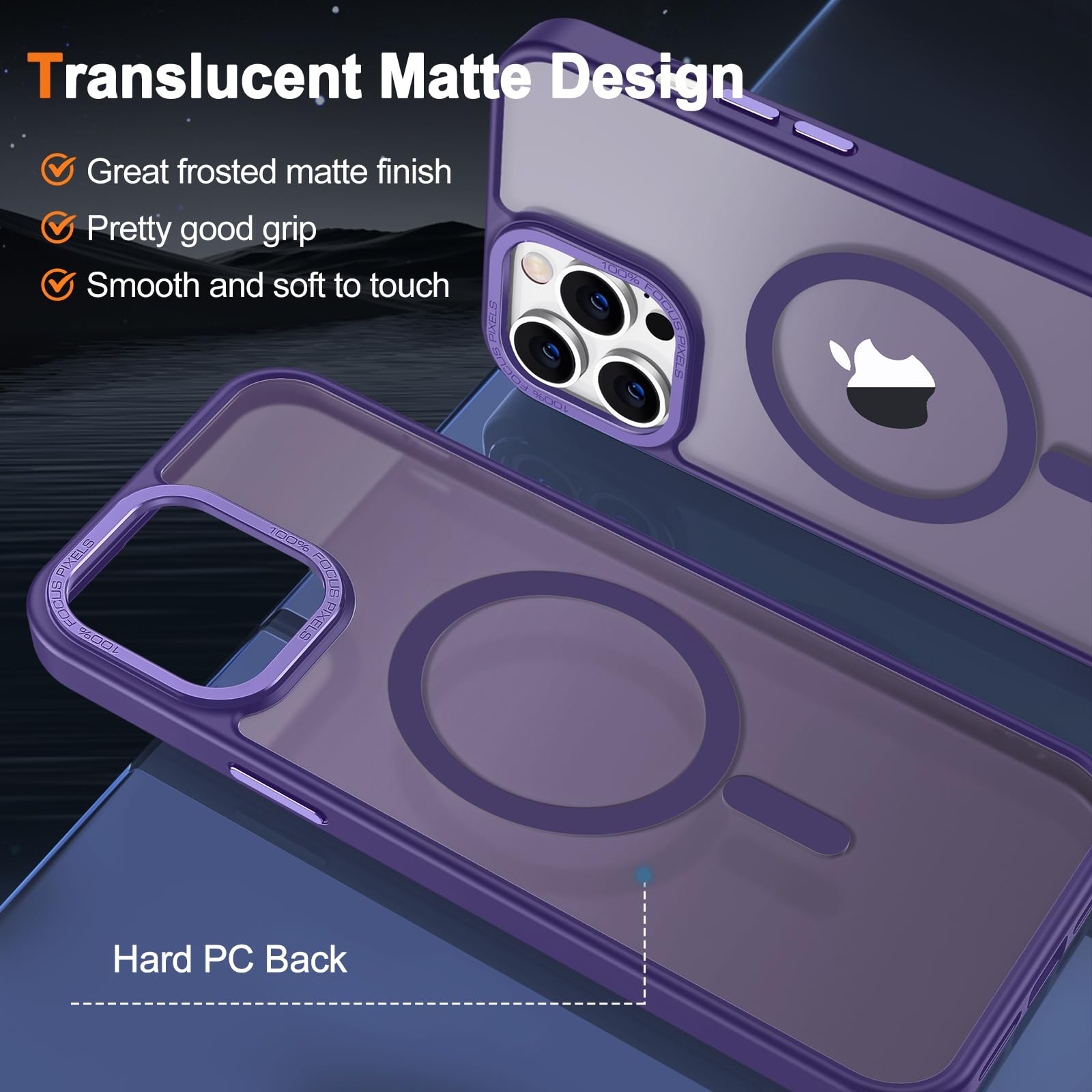Foto 4 pulgar | Funda Hython para Iphone 14 Pro Max de 6.7 Pulgadas con Magsafe Deep Purple - Venta Internacional