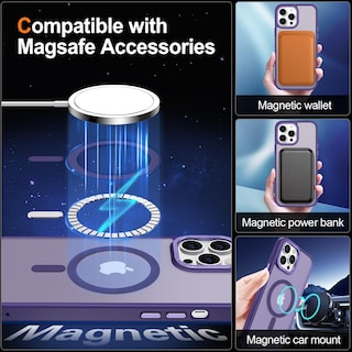 Foto 4 | Funda Hython para Iphone 14 Pro Max de 6.7 Pulgadas con Magsafe Deep Purple - Venta Internacional