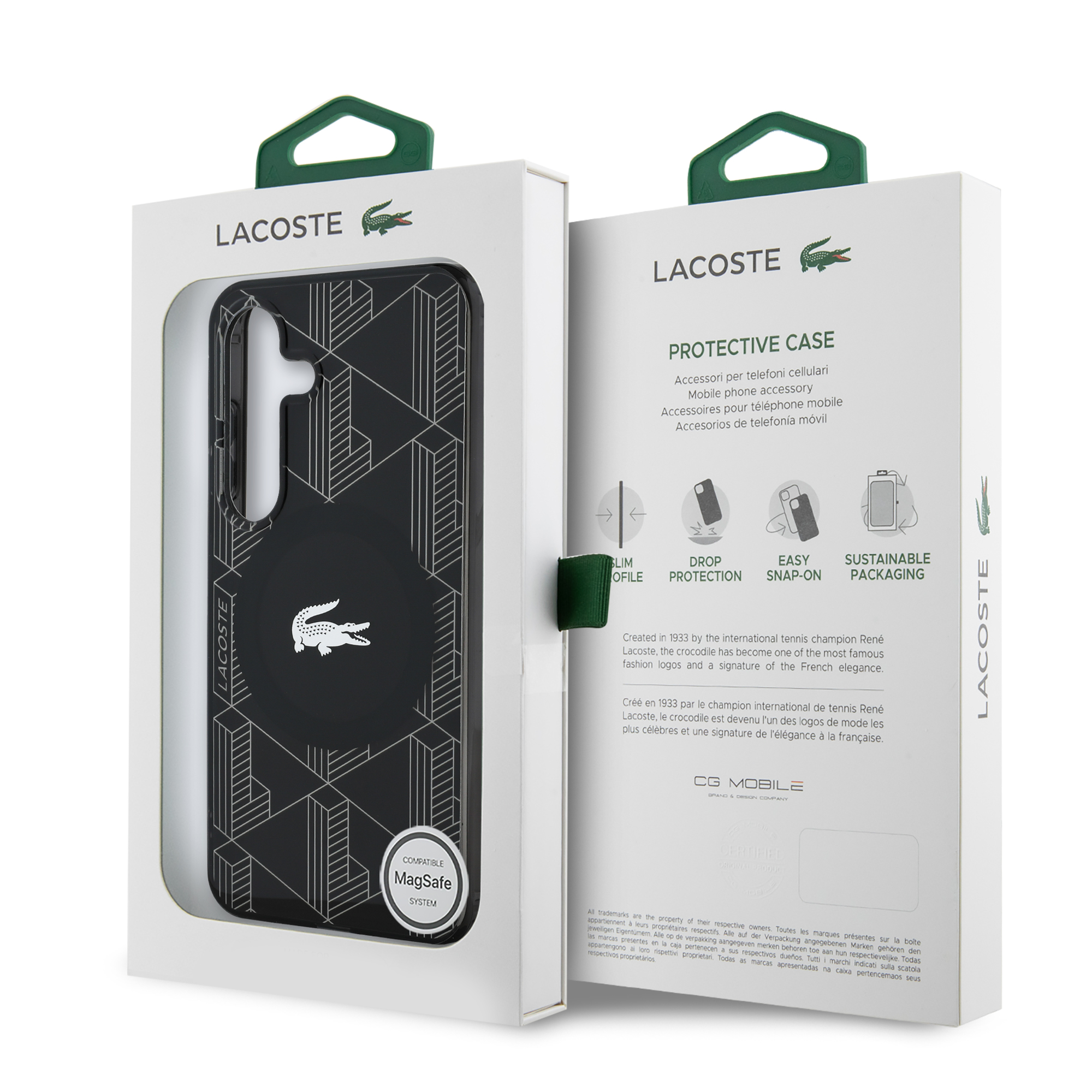 Foto 9 pulgar | Funda Original Lacoste Monograma S25 - Negro