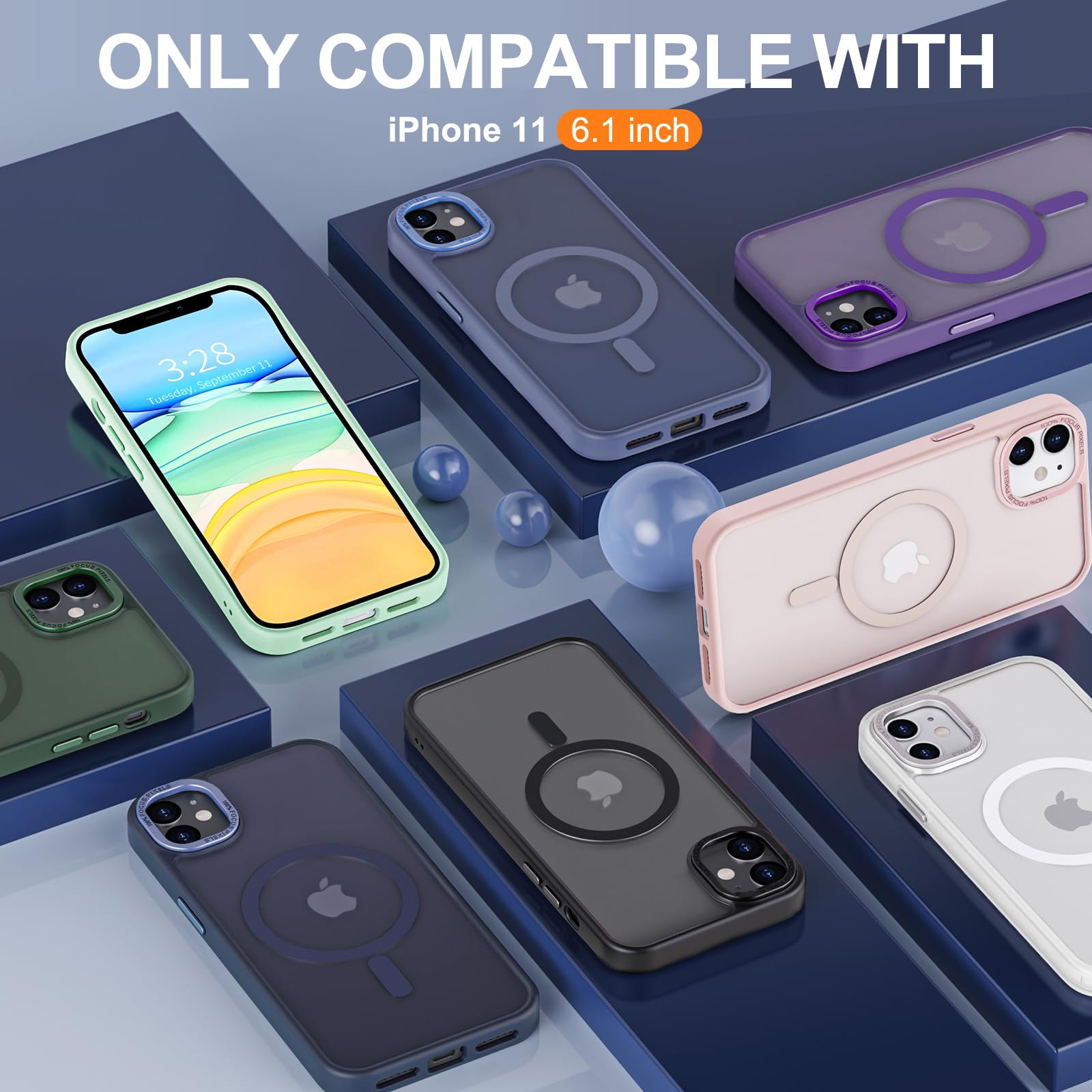 Foto 3 pulgar | Funda para Iphone 11 Hython Magnetic Translúcida Mate 6.1" - Venta Internacional