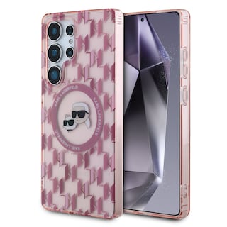 Foto 1 | Funda Original Karl Lagerfeld Monograma K&c S25 Ultra - Rosa