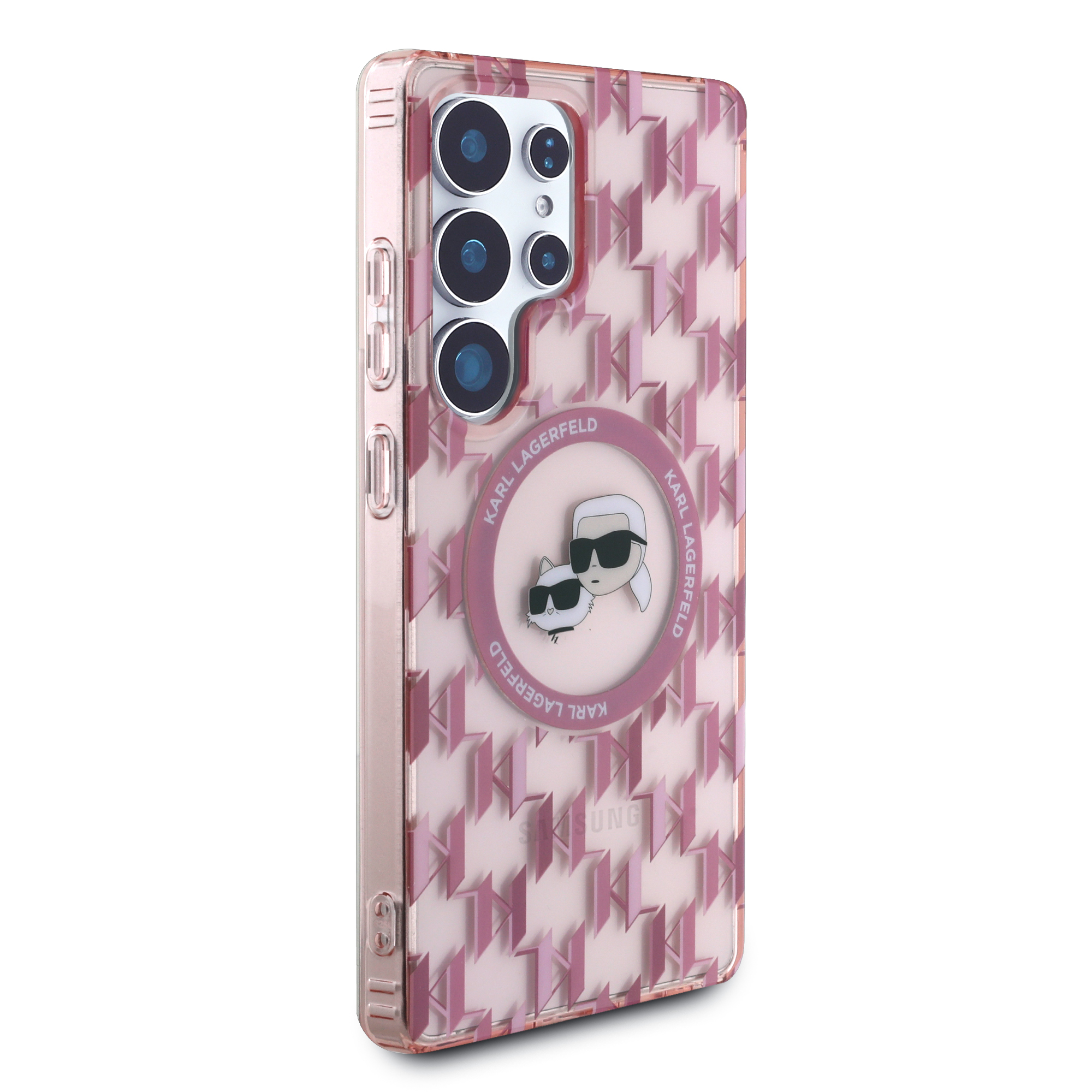 Foto 5 pulgar | Funda Original Karl Lagerfeld Monograma K&c S25 Ultra - Rosa