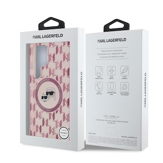 Foto 8 | Funda Original Karl Lagerfeld Monograma K&c S25 Ultra - Rosa