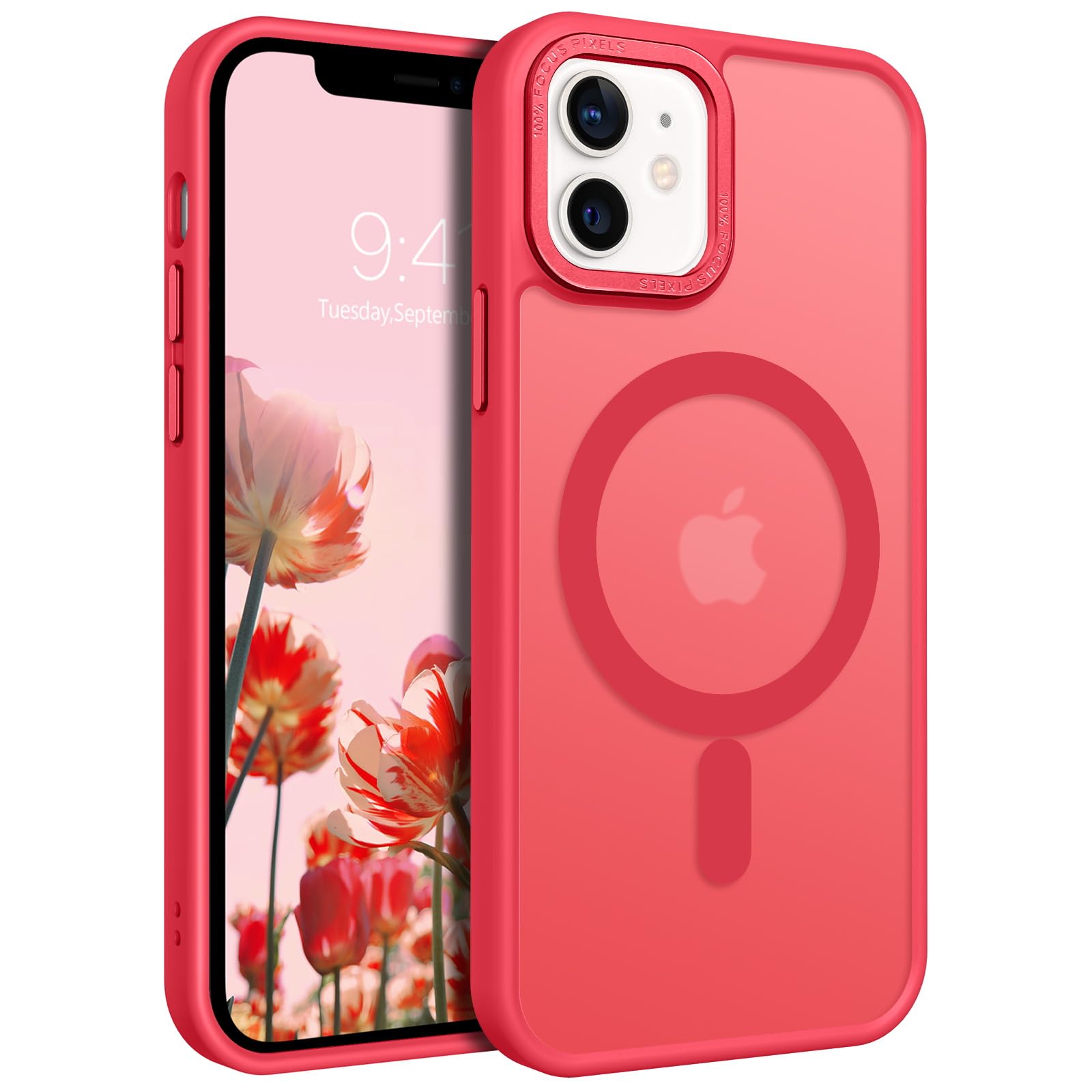 Funda Magnética Bentobenp para iPhone 12 Roja - Venta Internacional
