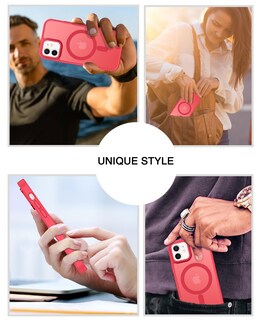 Foto 7 | Funda Magnética Bentobenp para iPhone 12 Roja - Venta Internacional